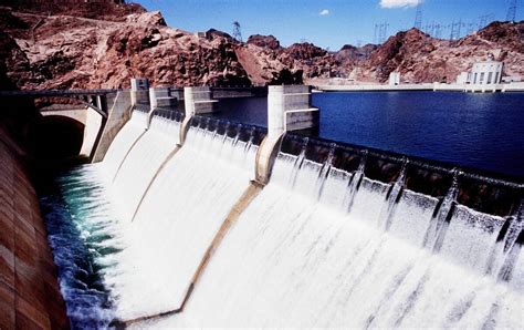 hoover dam spillway inside.